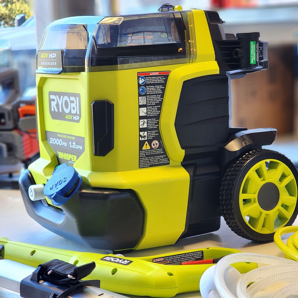40V HP Brushless Whisper Series 2000 PSI 1.2 GPM Cold Water Electric Pressure Washer (Tool Only) (RY40306BTLVNM) 40V HP Brushless Whisper Series 2000 PSI 1.2 GPM Cold Water Electric Pressure Washer (Tool Only) (RY40306BTLVNM)
